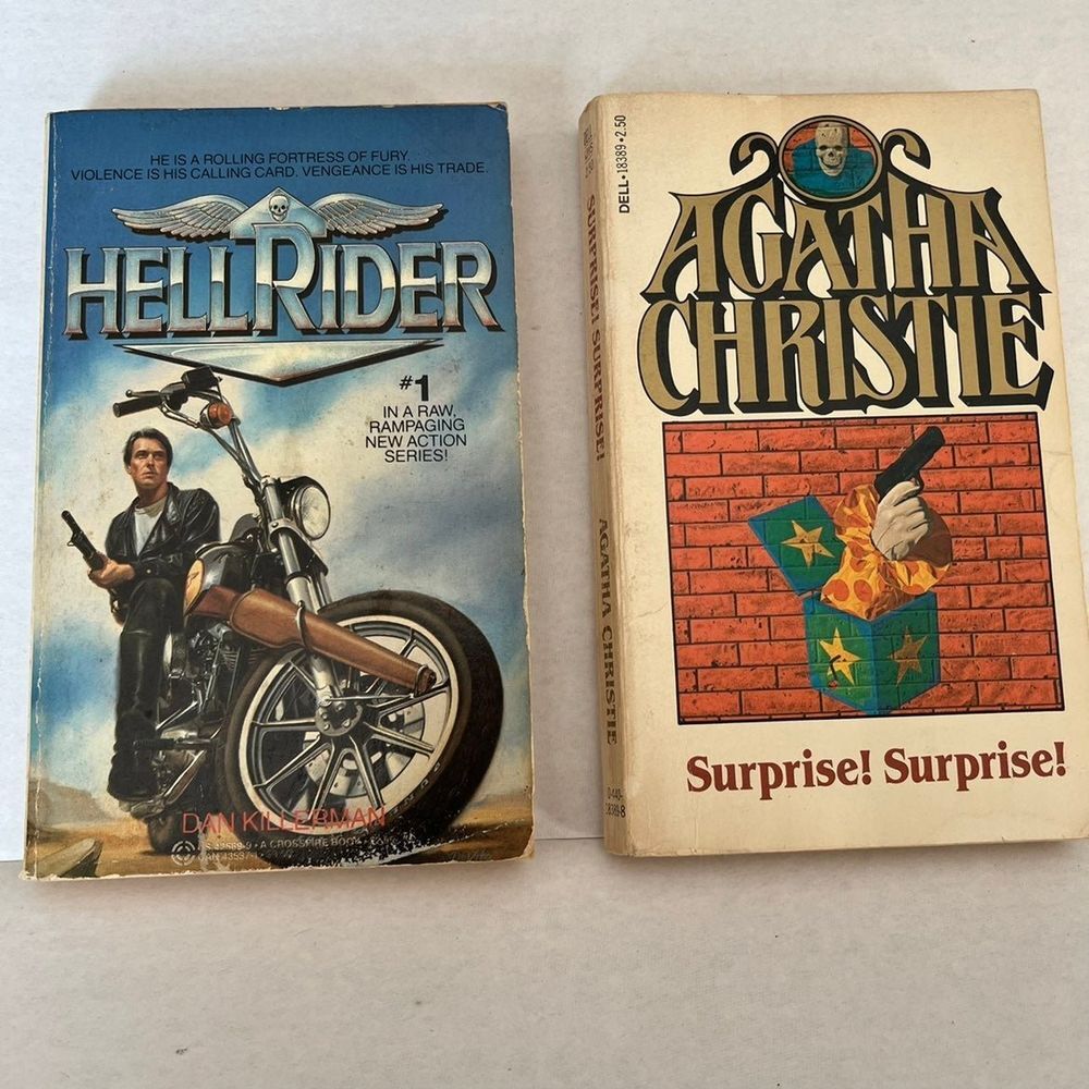 Bundle of two (2)‎ vintage action adventure mystery books.